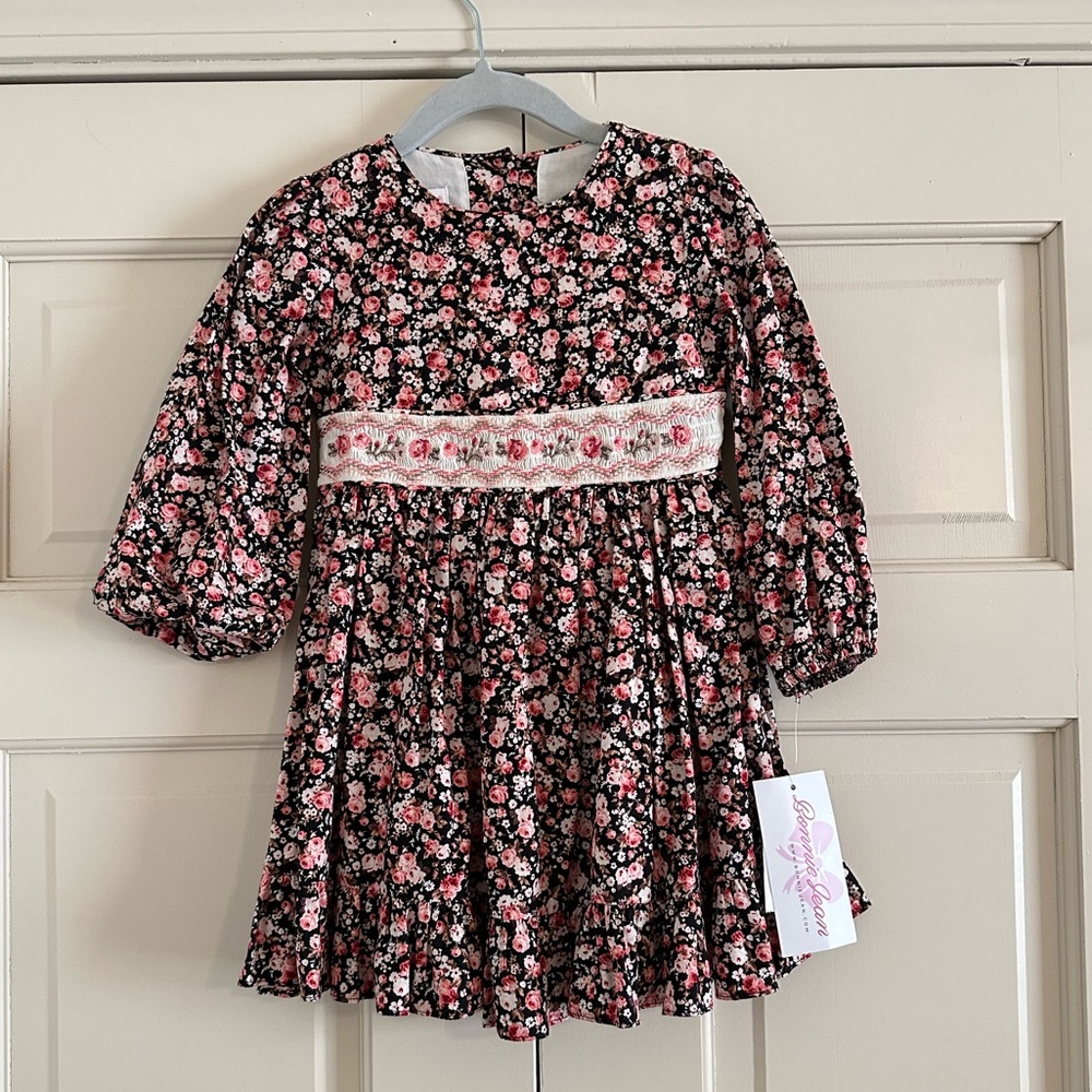 NWT Floral smocked toddler girl’s dress